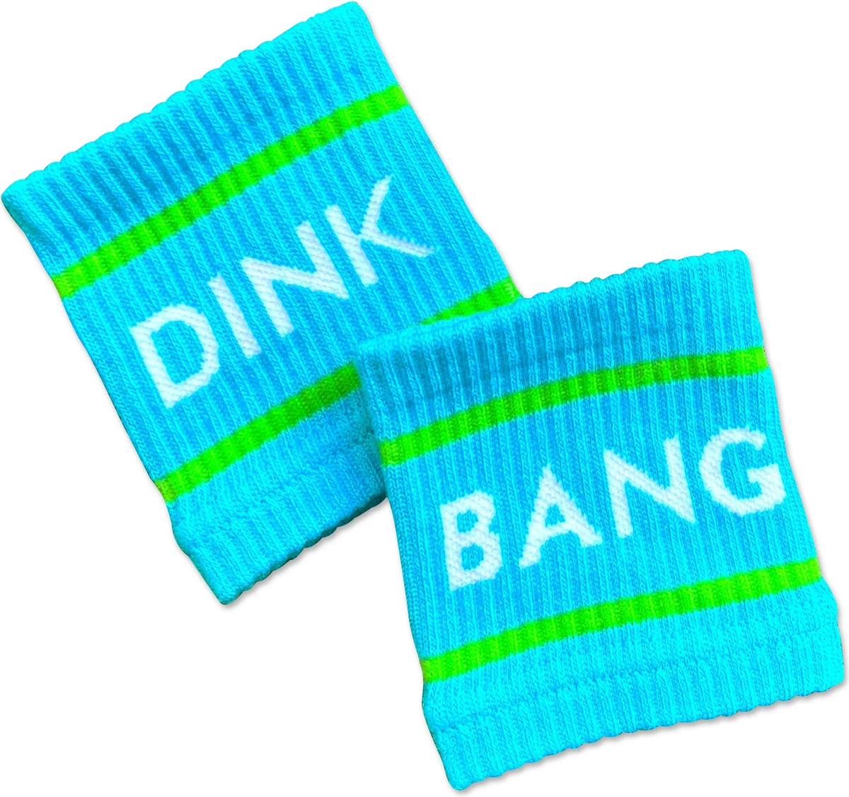 Blue Dink & Bang Pickleball Wristbands