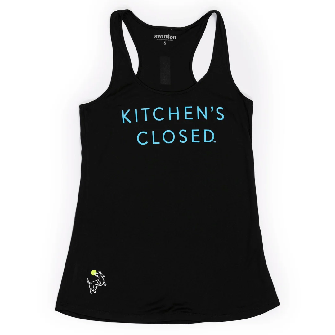 Women's Pickleball Performance Tank Black