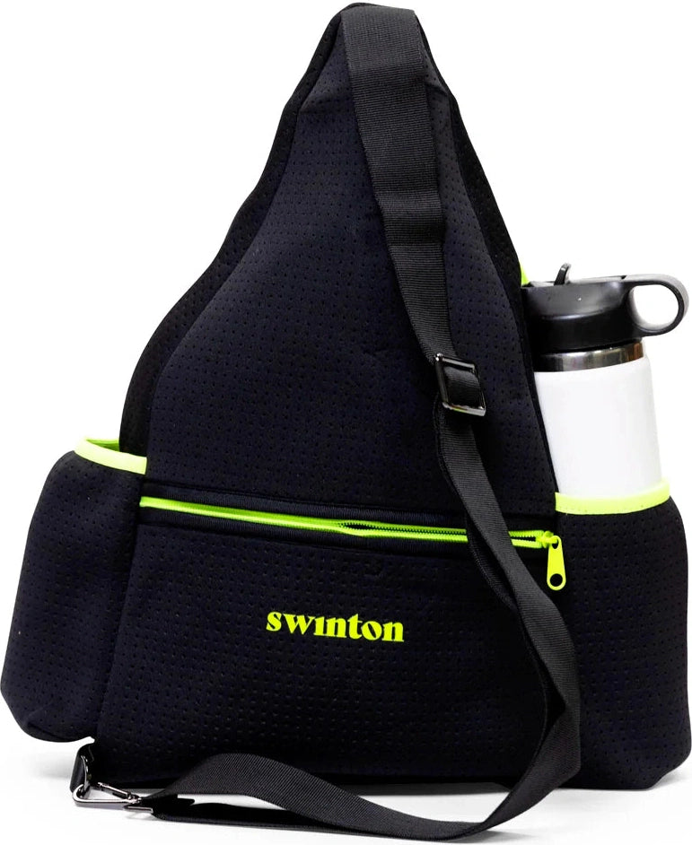 Pickleball Sling Bag - Black (Personalization Available)