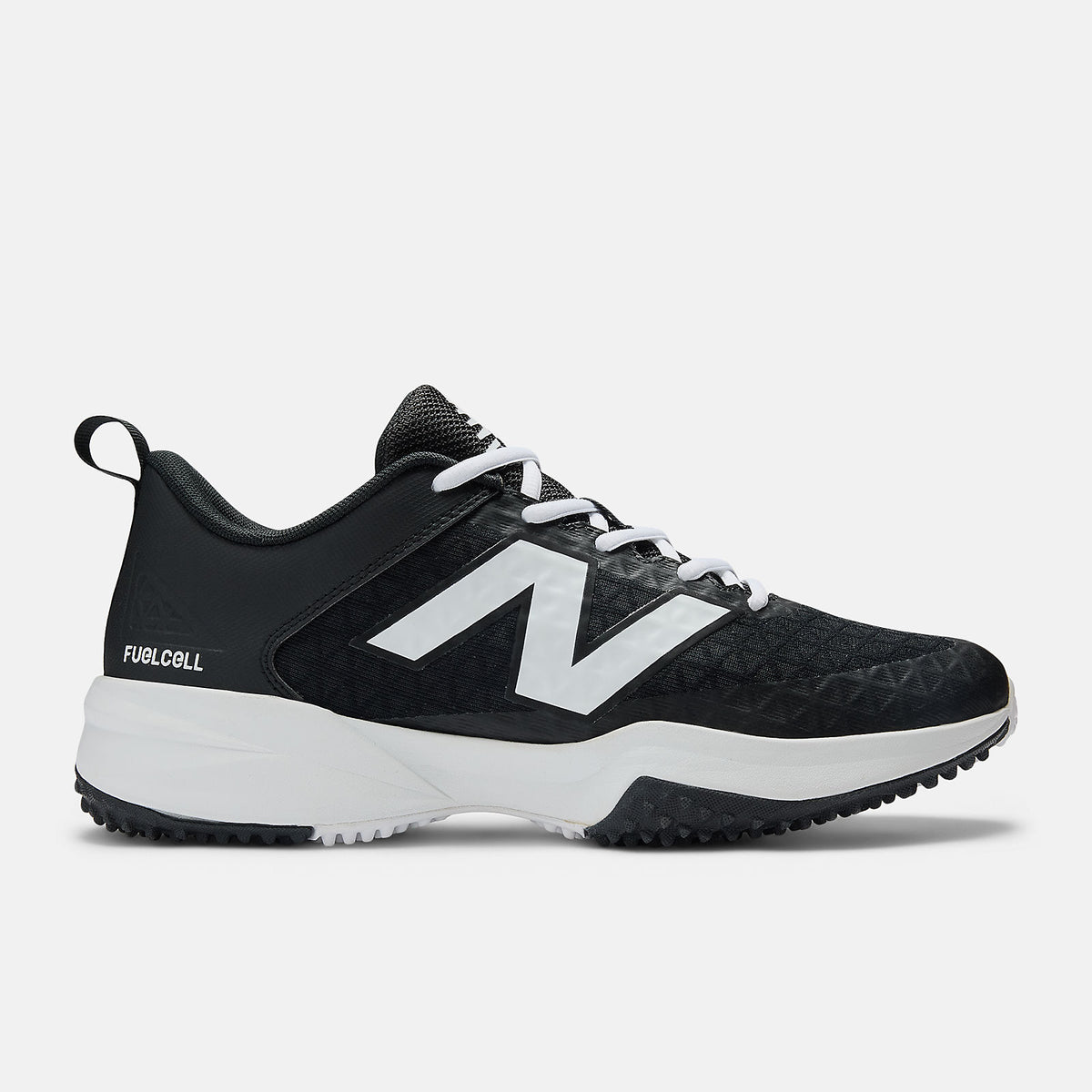 New Balance 4040v8 Fresh Foam Turf Baseball Shoe - Black White - HIT a Doulbe - 1