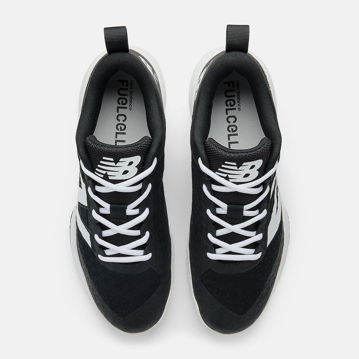 New Balance 4040v8 Fresh Foam Turf Baseball Shoe - Black White - HIT a Doulbe - 5