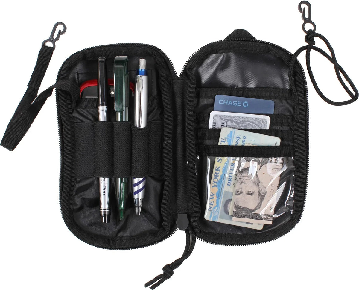 Tactical Molle Edc Wallet and Phone Pouch - Black
