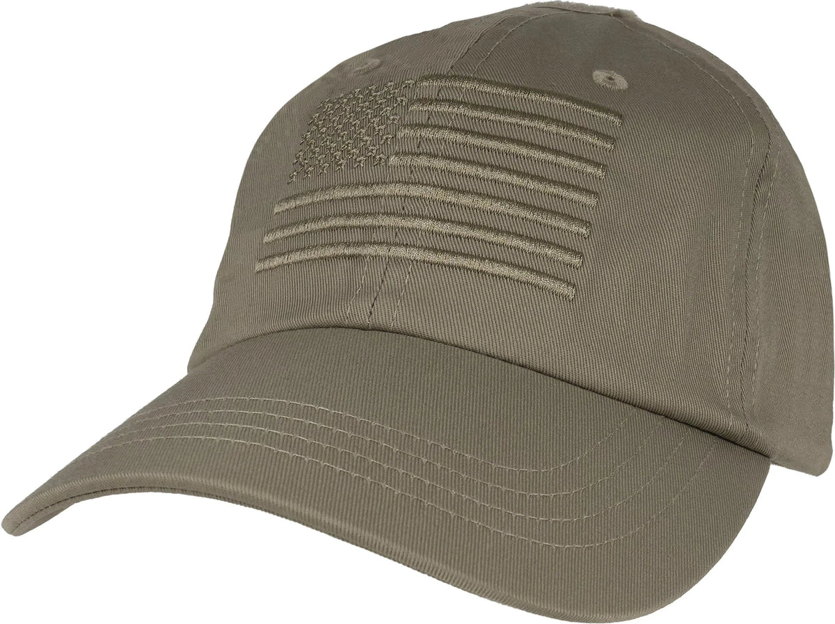 Tactical Operator Cap with us Flag - Khaki