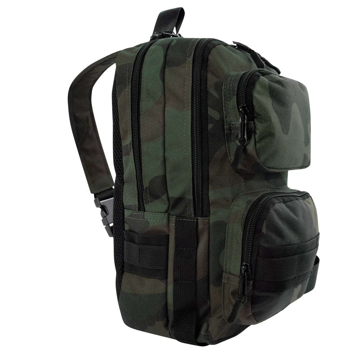 Tactical Traveler Sling Bag - Midnight Woodland Camo
