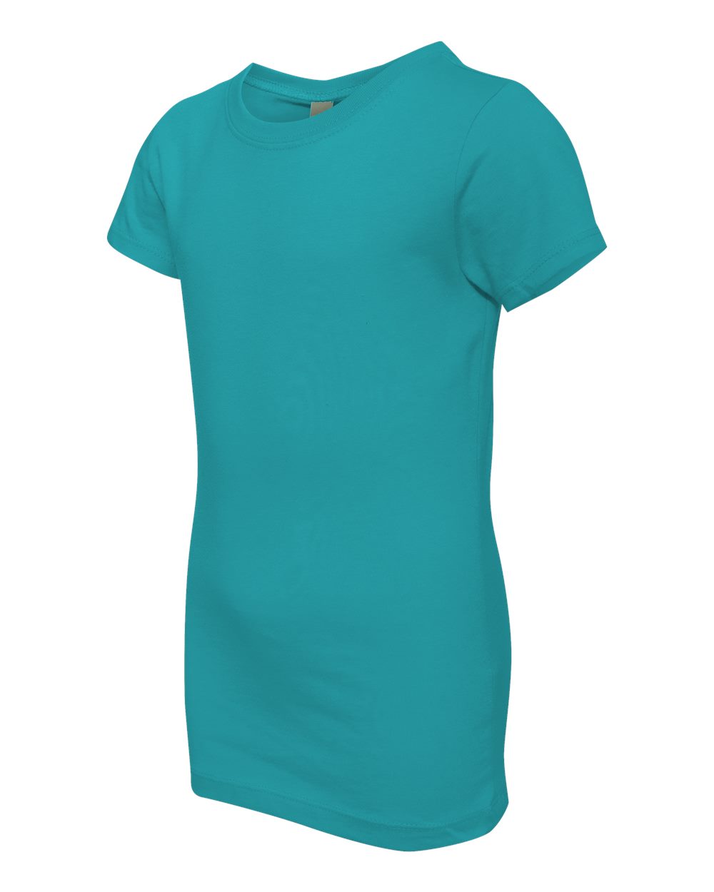 Tahiti Blue Girls’ Cotton Princess T-Shirt - 3710
