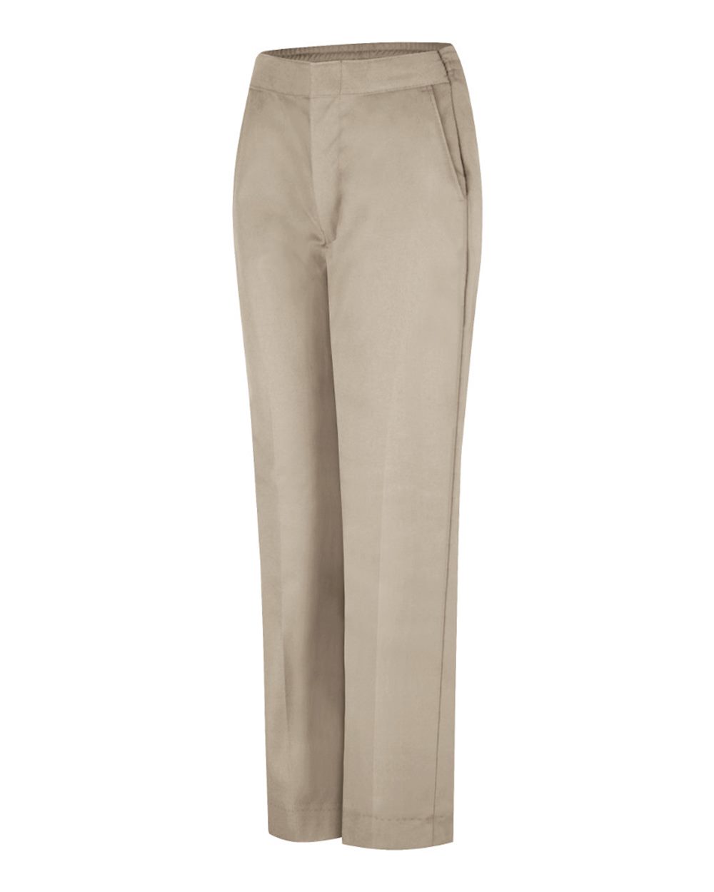 Tan - 26I Women's Half-Elastic Work Pants - PT59