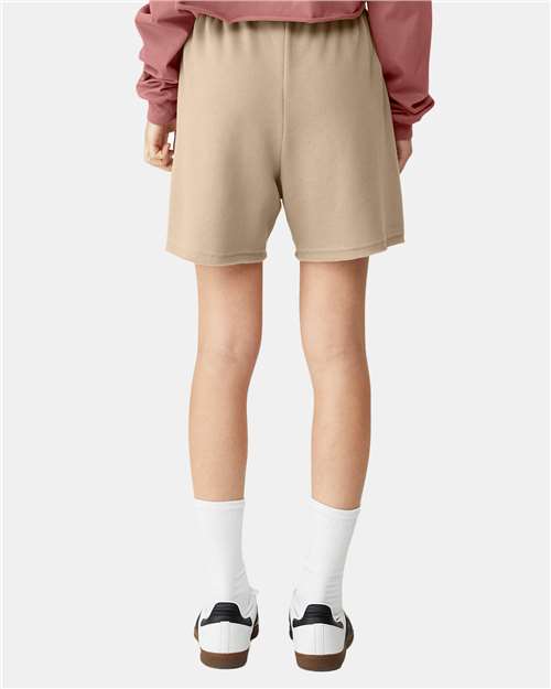 Tan FWD Fashion Women's Cutoff Fleece Shorts - 3797