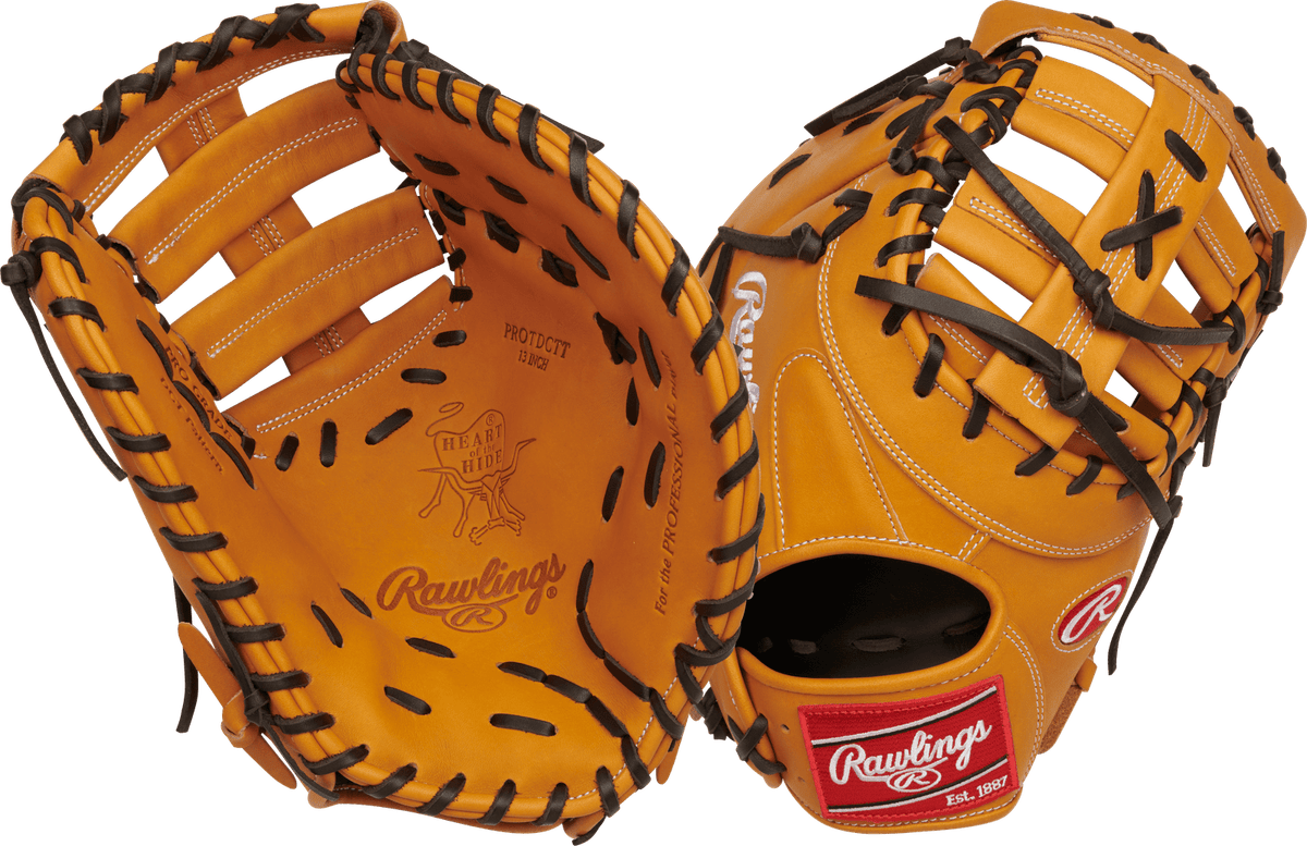 Tan Rawlings Heart of the Hide 13 in Baseball  Glove, First Base  grouped