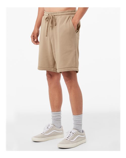 Tan Sponge Fleece Shorts - 3724