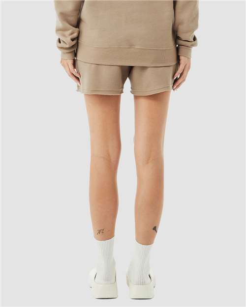 Tan Women&#39;s Cutoff Fleece Shorts - 3787