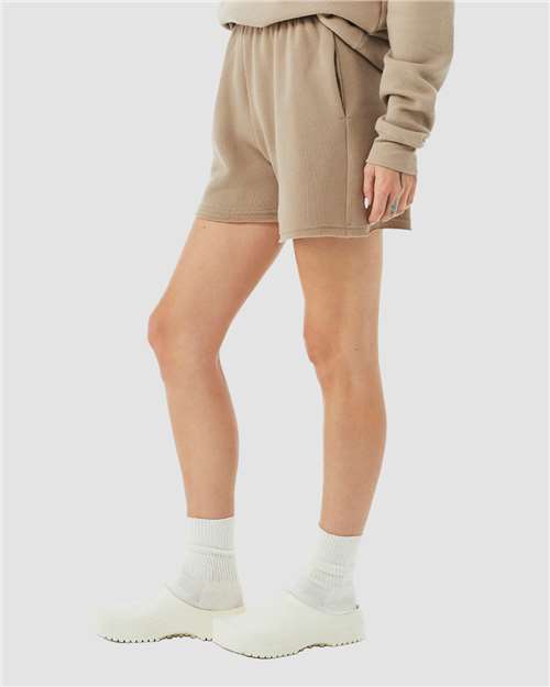 Tan Women&#39;s Cutoff Fleece Shorts - 3787