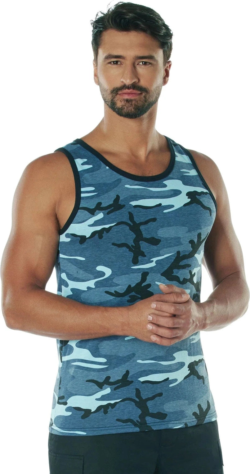 Tank Top - Sky Blue Camo / m