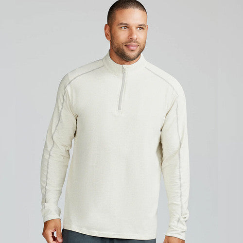 Tasc Carrollton 1/4 Zip Top Men's White