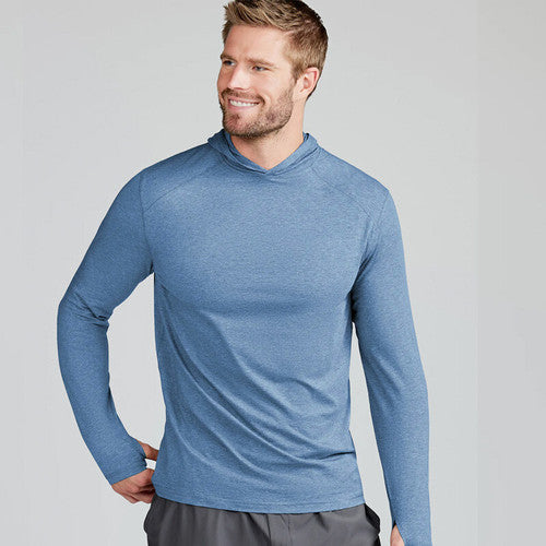 Tasc Carrollton Lightweight Hoodie Men's Chambray Heather