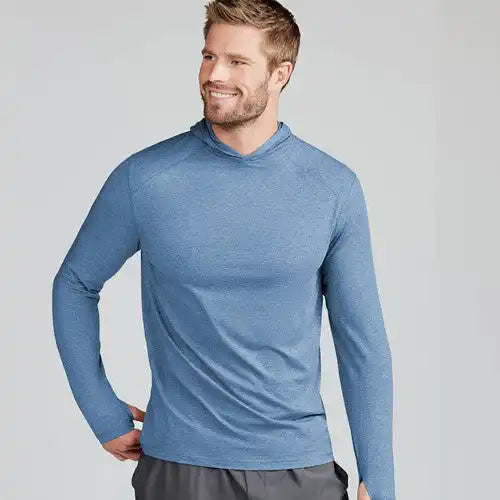 Tasc Carrollton Lightweight Hoodie Men’s Chambray Heather