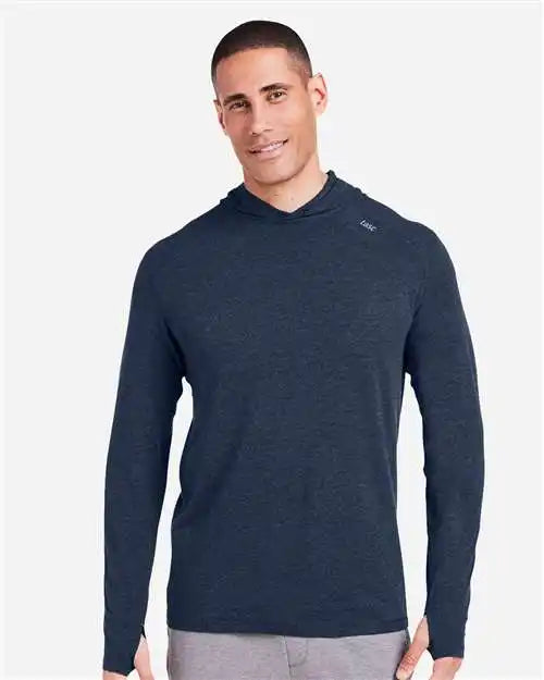 Tasc Performance Inc Tm405h Carrollton Lightweight Hooded Long Sleeve T-shirt - Classic Navy Heather