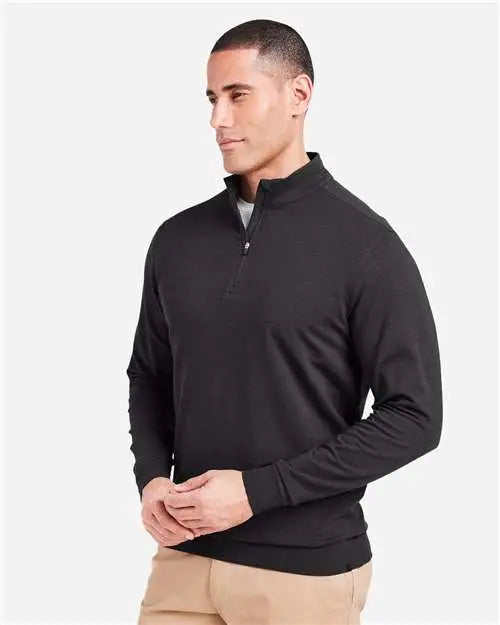 Tasc Performance Inc Tm616 Cloud French Terry Quarter-zip Pullover - Black