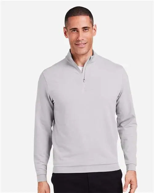 Tasc Performance Inc Tm616 Cloud French Terry Quarter-zip Pullover - Silver