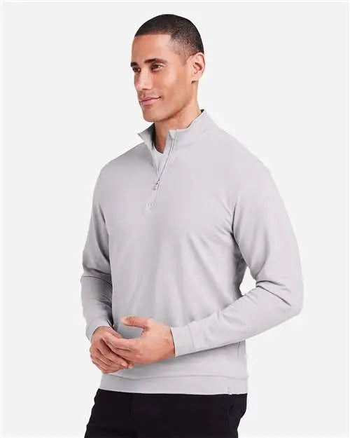 Tasc Performance Inc Tm616 Cloud French Terry Quarter-zip Pullover - Silver