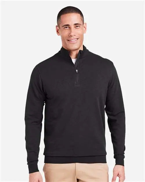 Tasc Performance Inc Tm616 Cloud French Terry Quarter-zip Pullover - Black