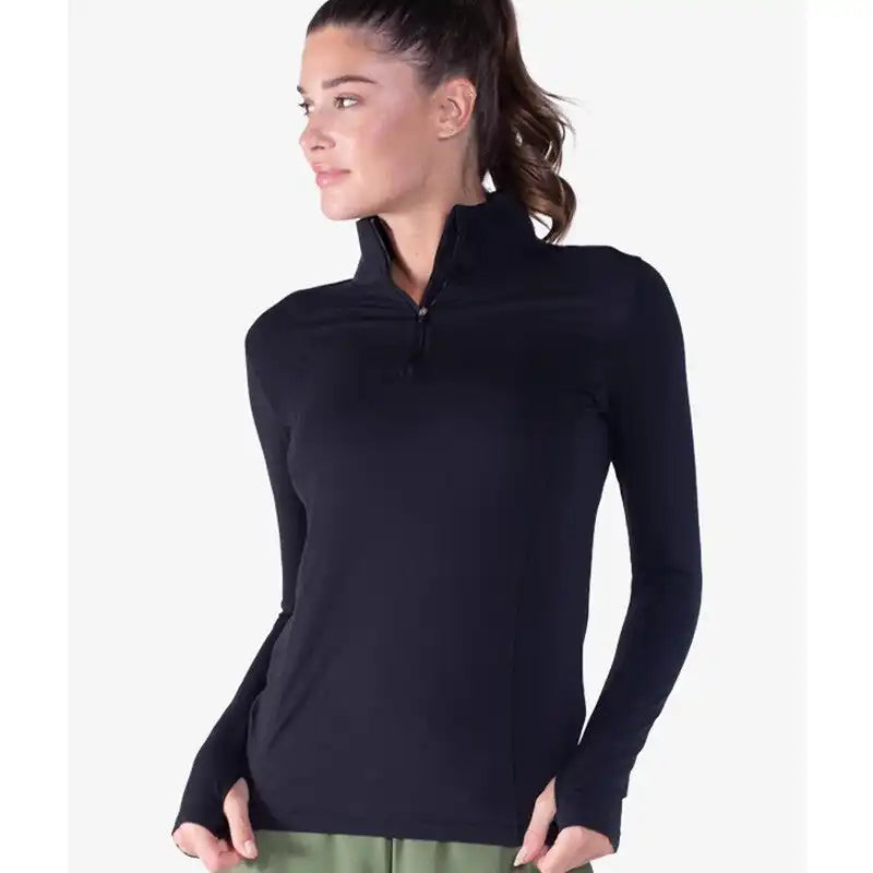 Tasc Recess 1/4 Zip Women’s Black