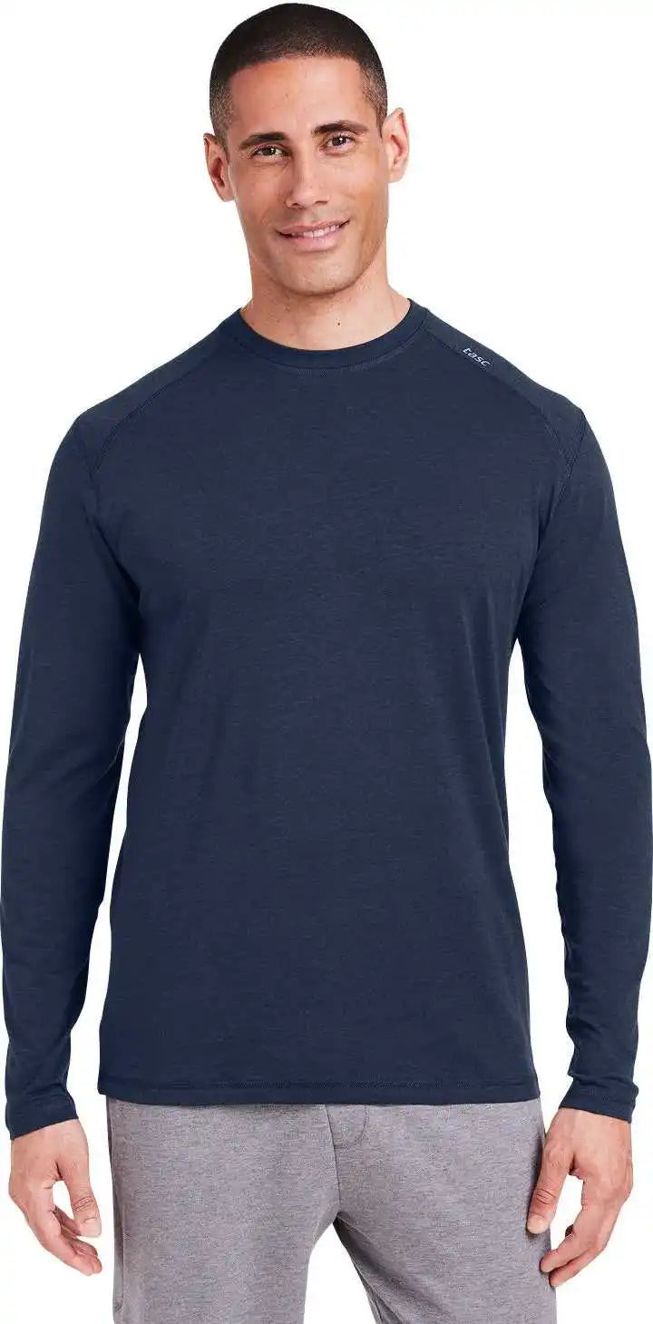 Tasc Tm310 Men’s Carrollton Fitness Long Sleeve t Shirt Classic Navy