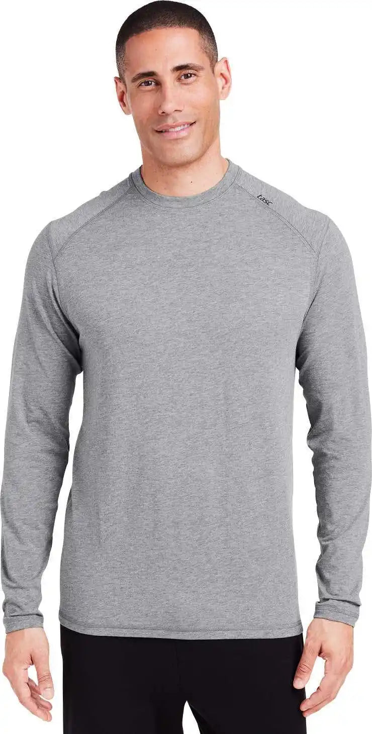 Tasc Tm310 Men’s Carrollton Fitness Long Sleeve t Shirt Heather Gray