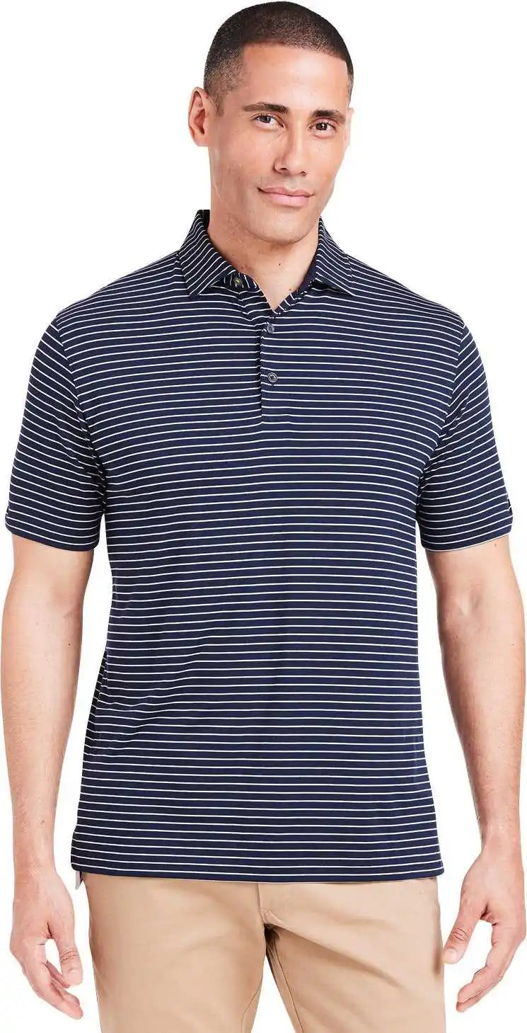 Tasc Tm546y Men’s Cloud Lightweight Polo Brookline Stripe Classic Navy