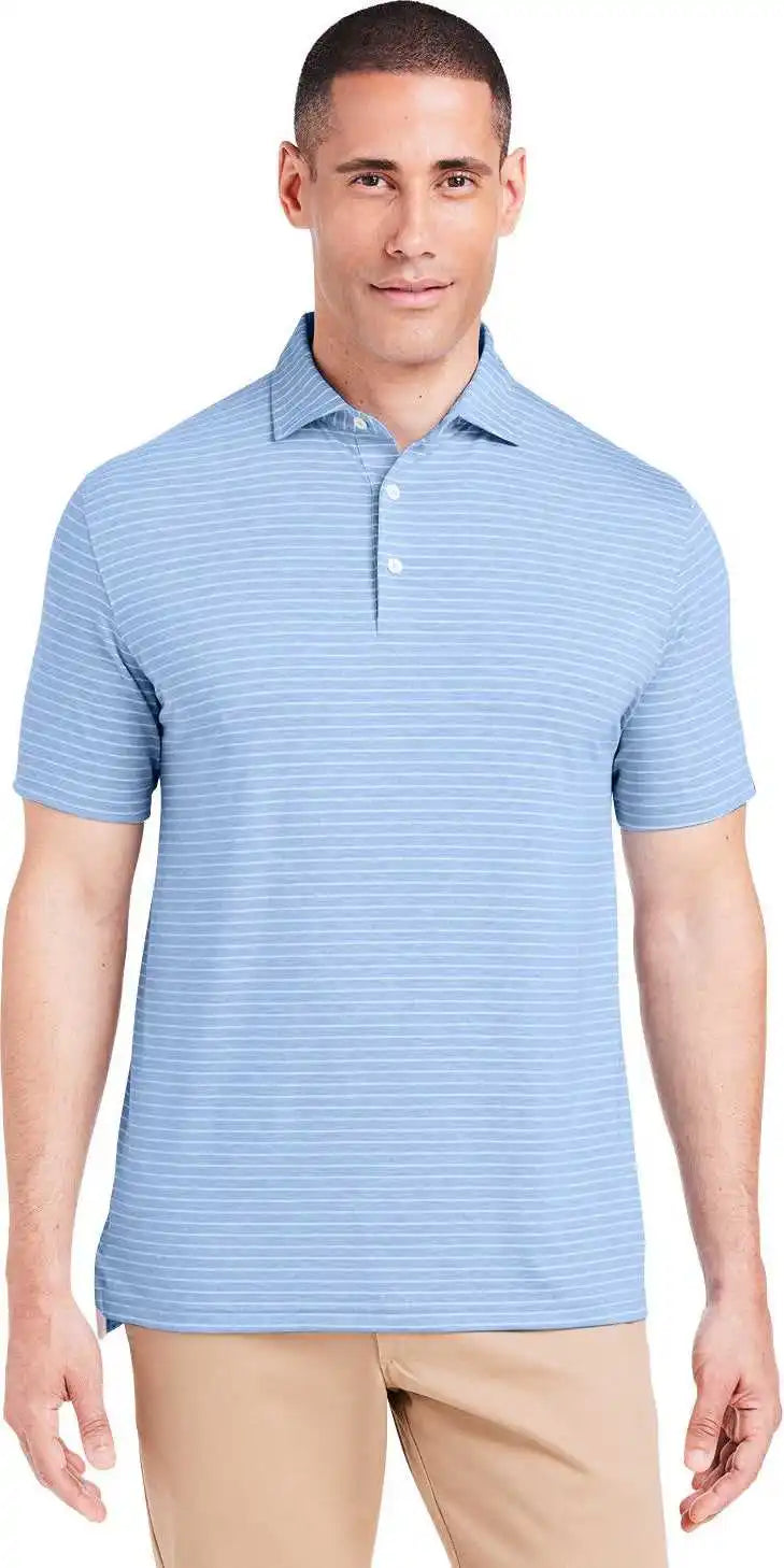 Tasc Tm546y Men’s Cloud Lightweight Polo Brookline Stripe Polar Hthr