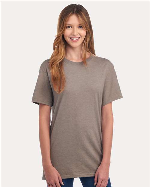 Taupe Heather Premium Blend Ring-Spun T-Shirt - 560MR