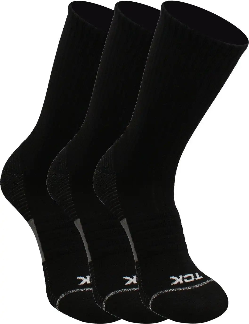 Tck 365 Everyday Athletic Crew Sock 3 Pk Black