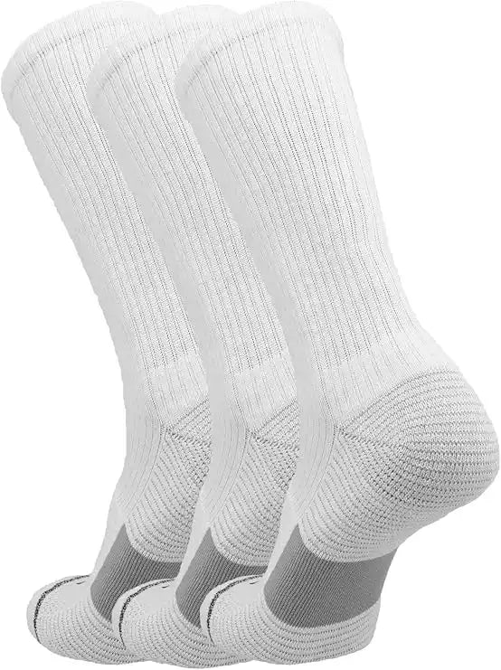 Tck 365 Everyday Athletic Crew Sock 3 Pk White