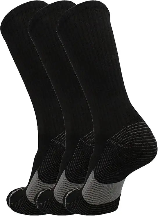 Tck 365 Everyday Athletic Crew Sock 3pk - Black
