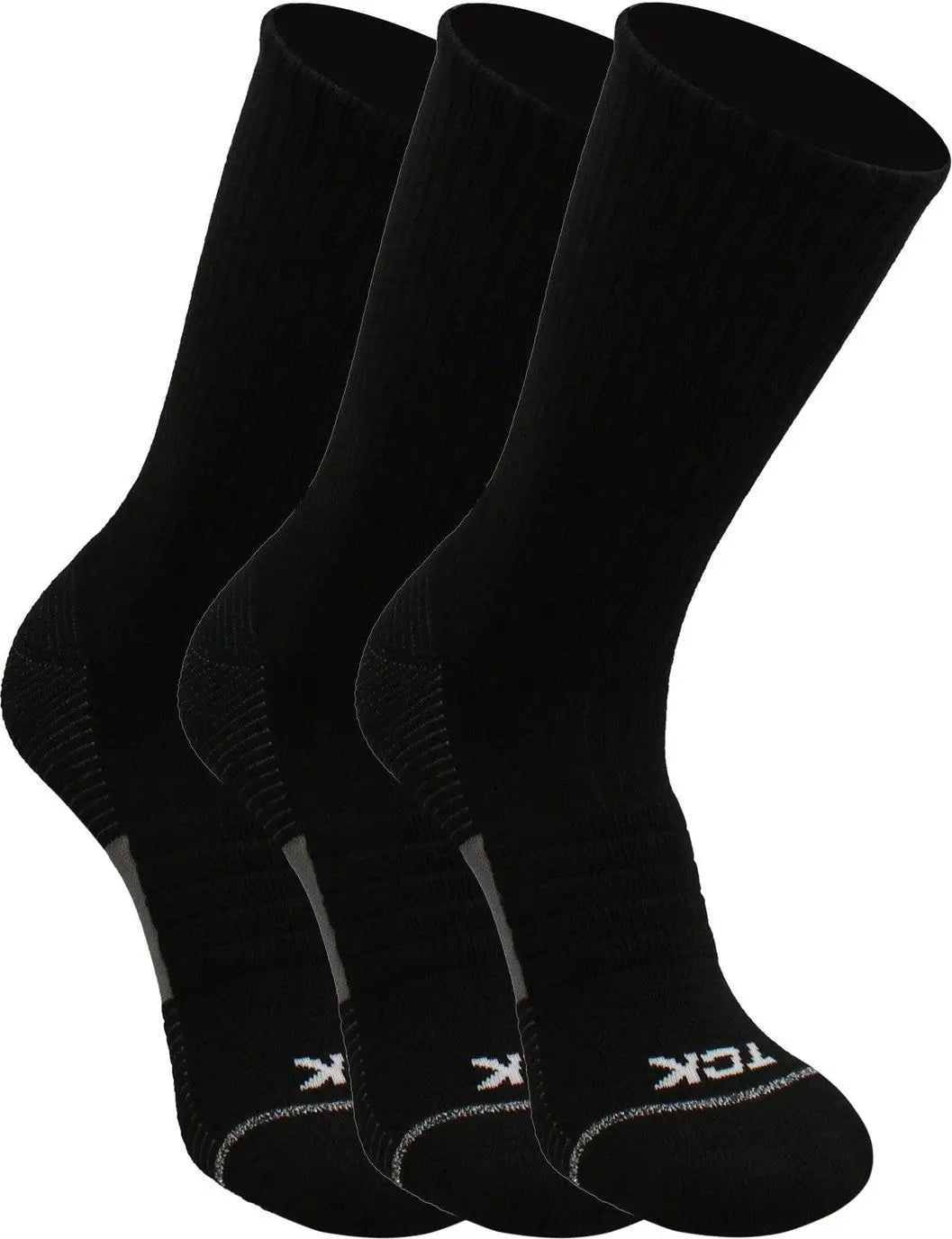 Tck 365 Everyday Athletic Crew Sock 3pk - Black