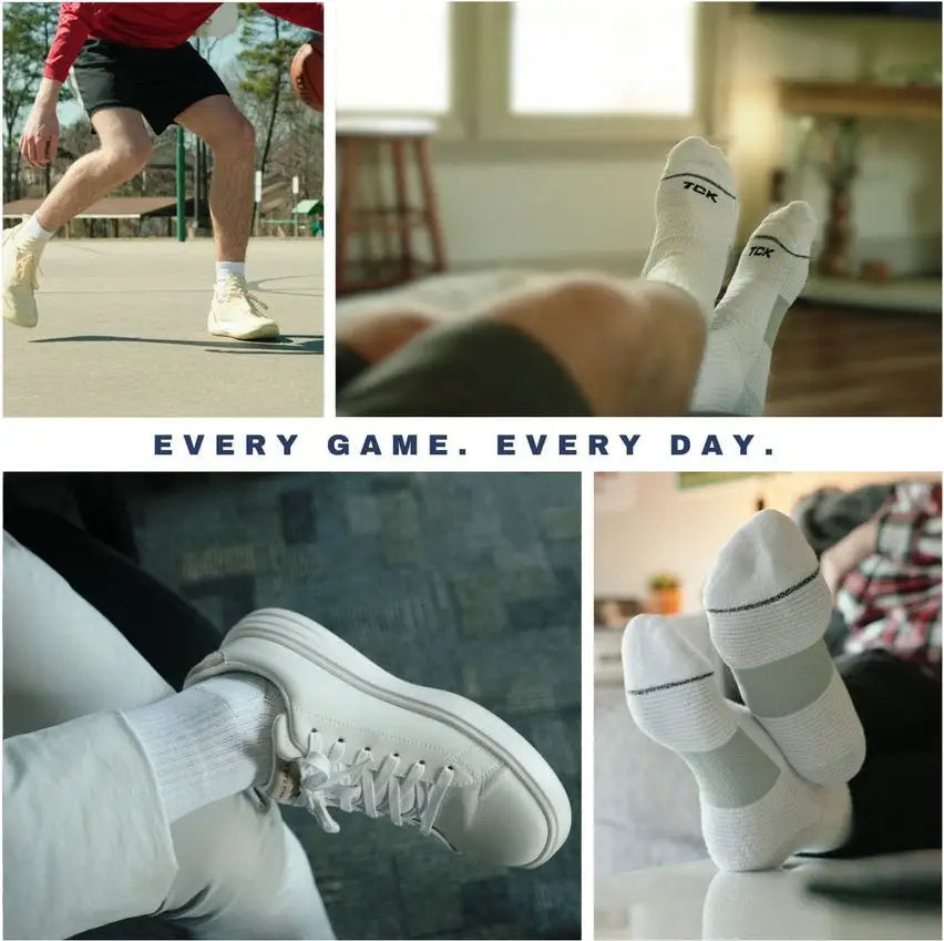 Tck 365 Everyday Athletic Crew Sock 3pk - White