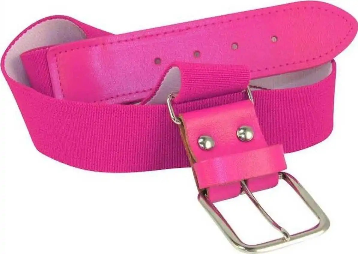 Tck Adjustable Elastic Baseball Belts - Hot Pink