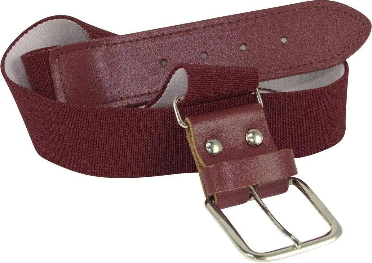 Tck Adjustable Elastic Baseball Belts - Maroon