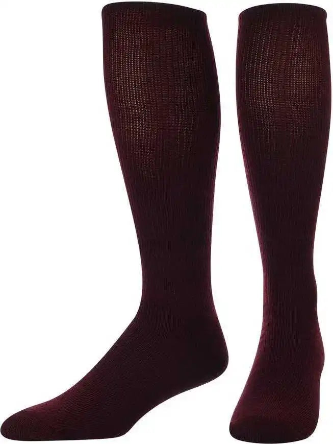 Tck All Sport Polyester Knee High Tube Socks Maroon