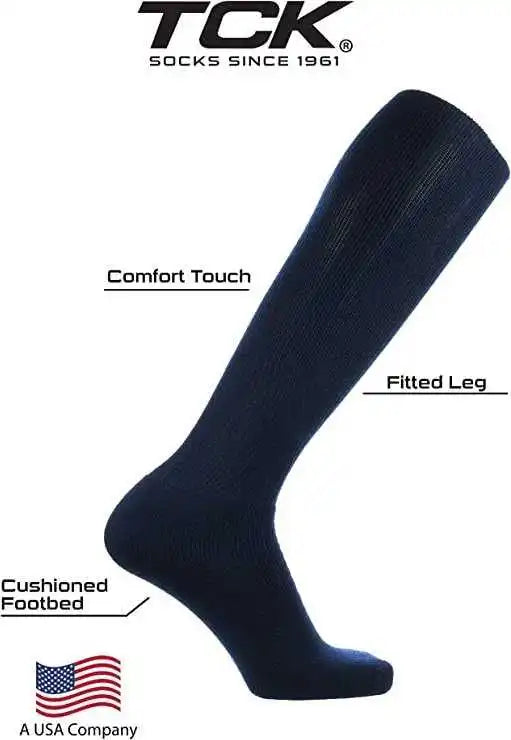 Tck All Sport Polyester Knee High Tube Socks - Navy