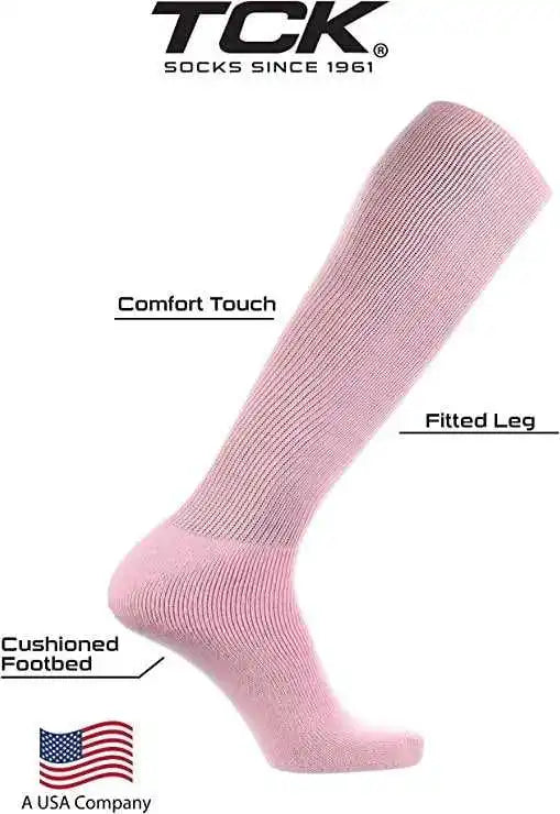 Tck All Sport Polyester Knee High Tube Socks - Pink