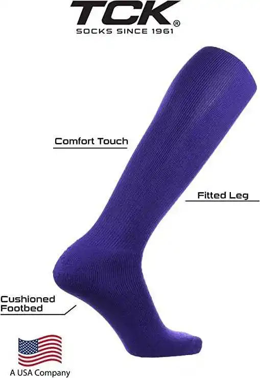 Tck All Sport Polyester Knee High Tube Socks - Purple