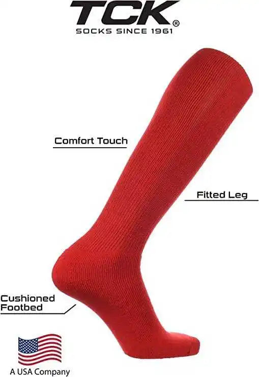 Tck All Sport Polyester Knee High Tube Socks - Scarlet