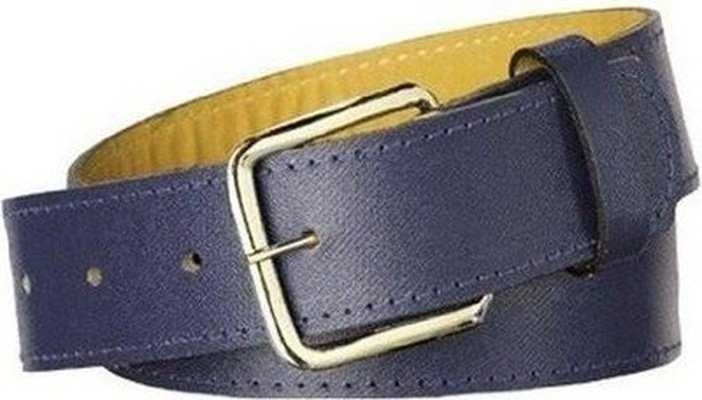 Tck Baseball Softball Leather Belts - Navy