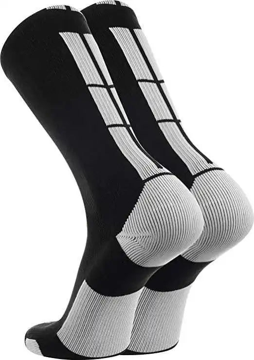 Tck Baseline 3.0 Athletic Crew Socks - Black White