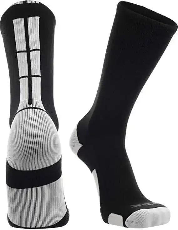 Tck Baseline 3.0 Athletic Crew Socks - Black White