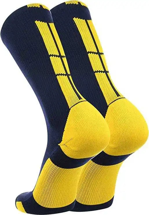 Tck Baseline 3.0 Athletic Crew Socks - Navy Gold