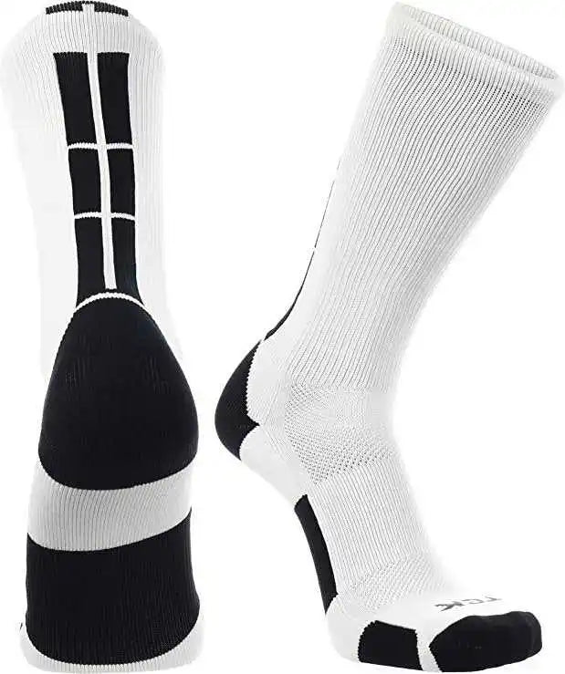 Tck Baseline 3.0 Athletic Crew Socks - White Black