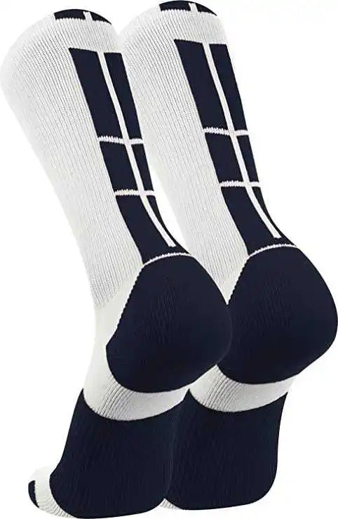 Tck Baseline 3.0 Athletic Crew Socks - White Navy