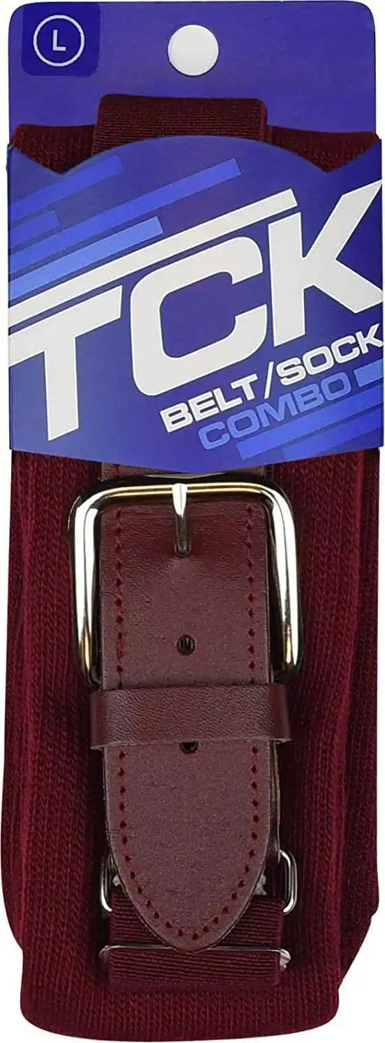 Tck Belt Knee High Sock Combo - Cardinal