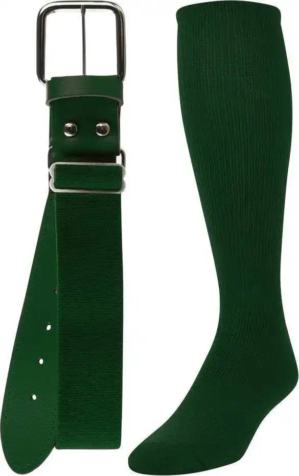 Tck Belt Knee High Sock Combo - Dark Green